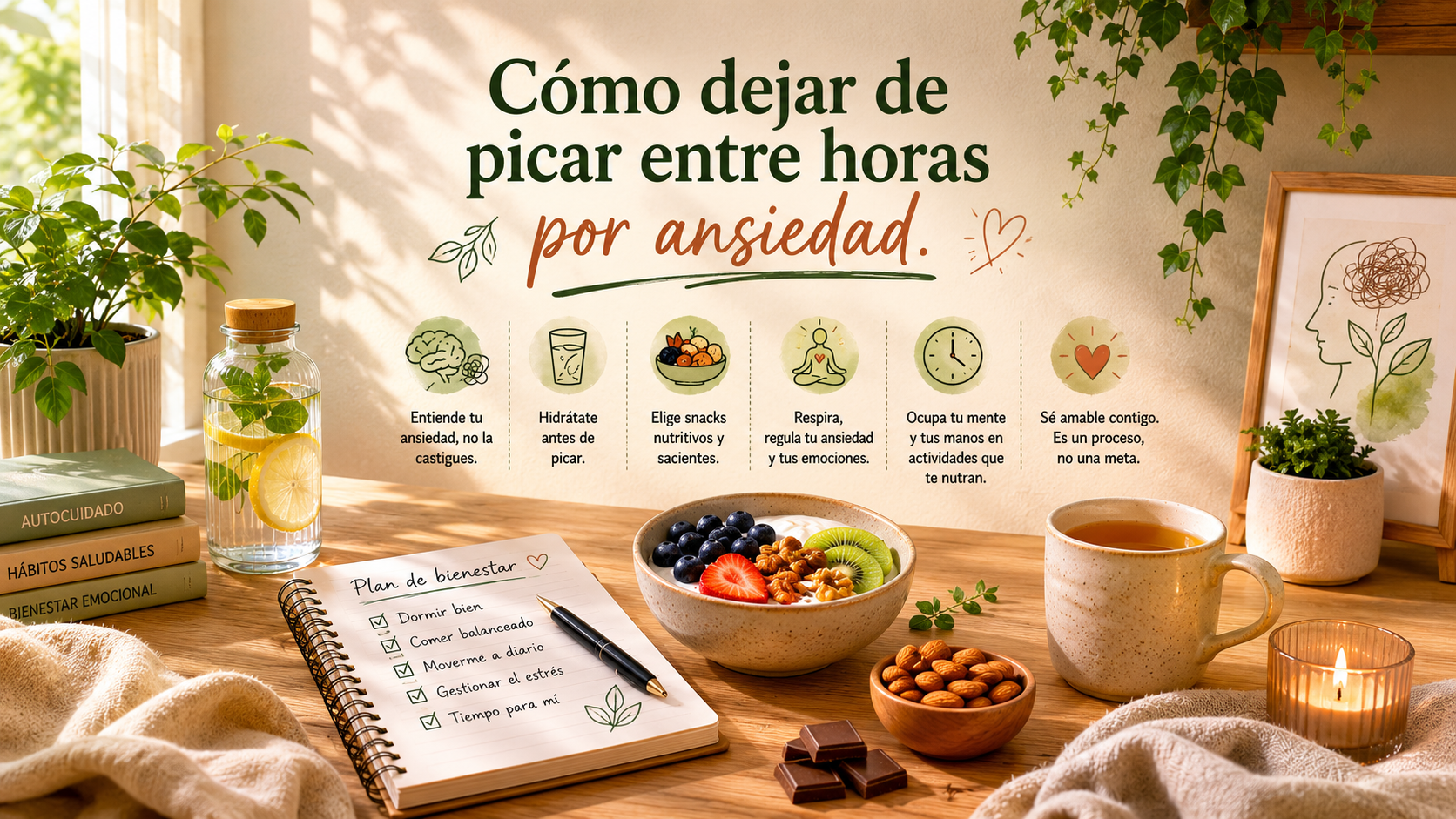Cómo dejar de picar entre horas por ansiedad. Bienestar
