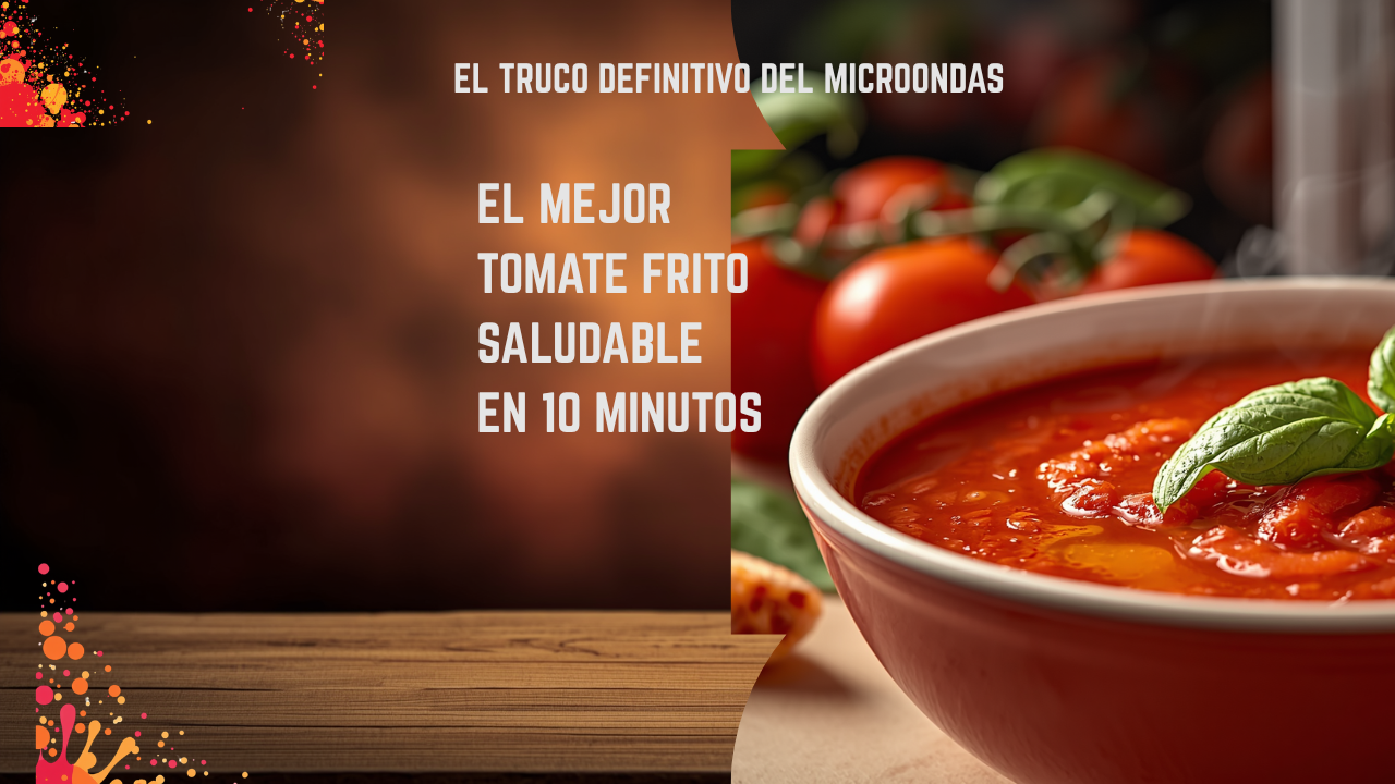 EL MEJOR TOMATE FRITO SALUDABLE EN 10 MINUTOS EL TRUCO DEFINITIVO DEL MICROONDAS