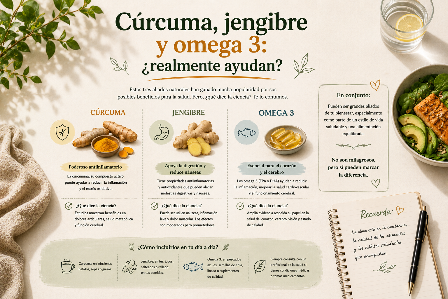 Curcuma Jengibre Y Omega 3